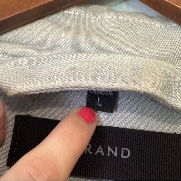 Men's J Brand Gray Heavy Greywash Denim Jacket Classic Design - Picture 5 of 12